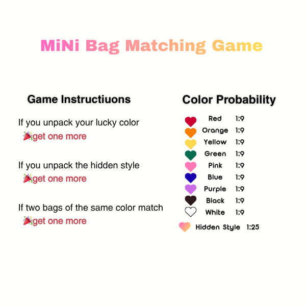 Mini Bags Matching Game