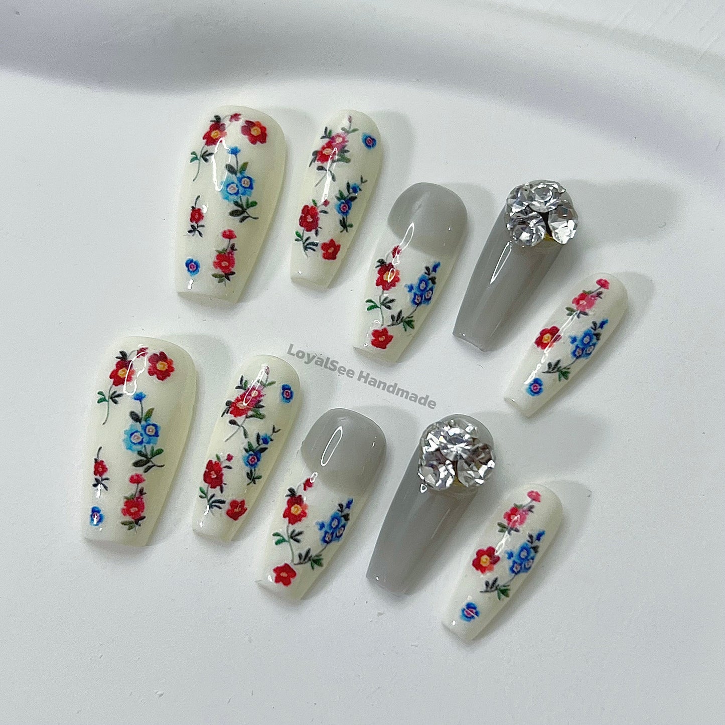 H39 Flower Girl Handmade Nail