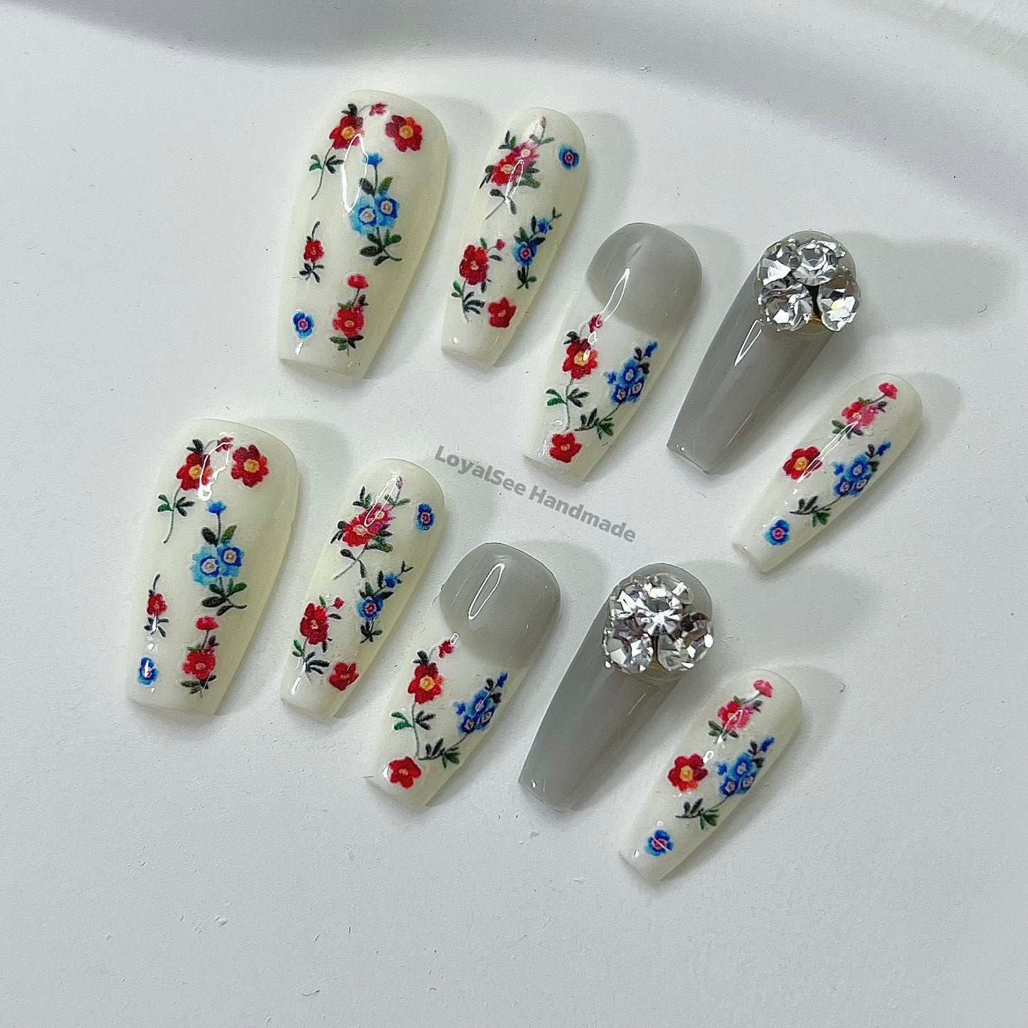 H39 Flower Girl Handmade Nail