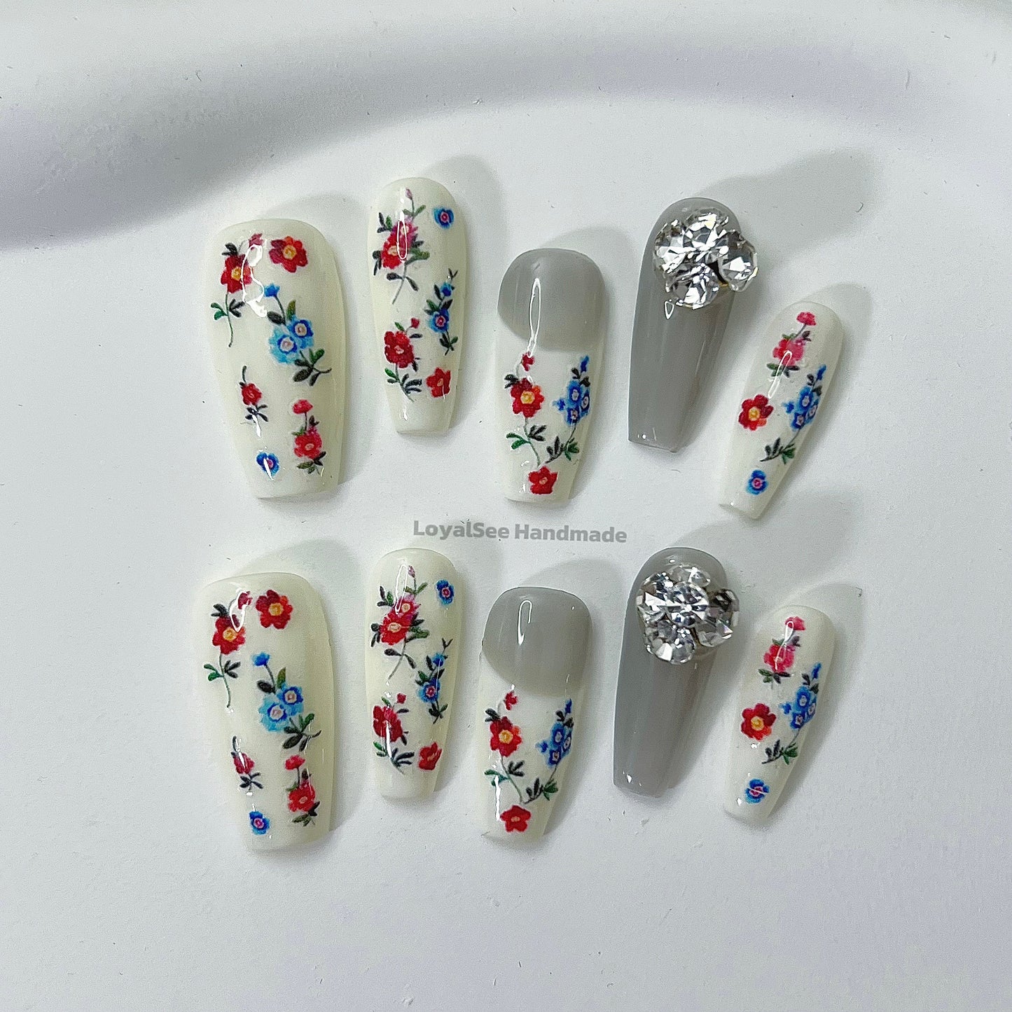 H39 Flower Girl Handmade Nail