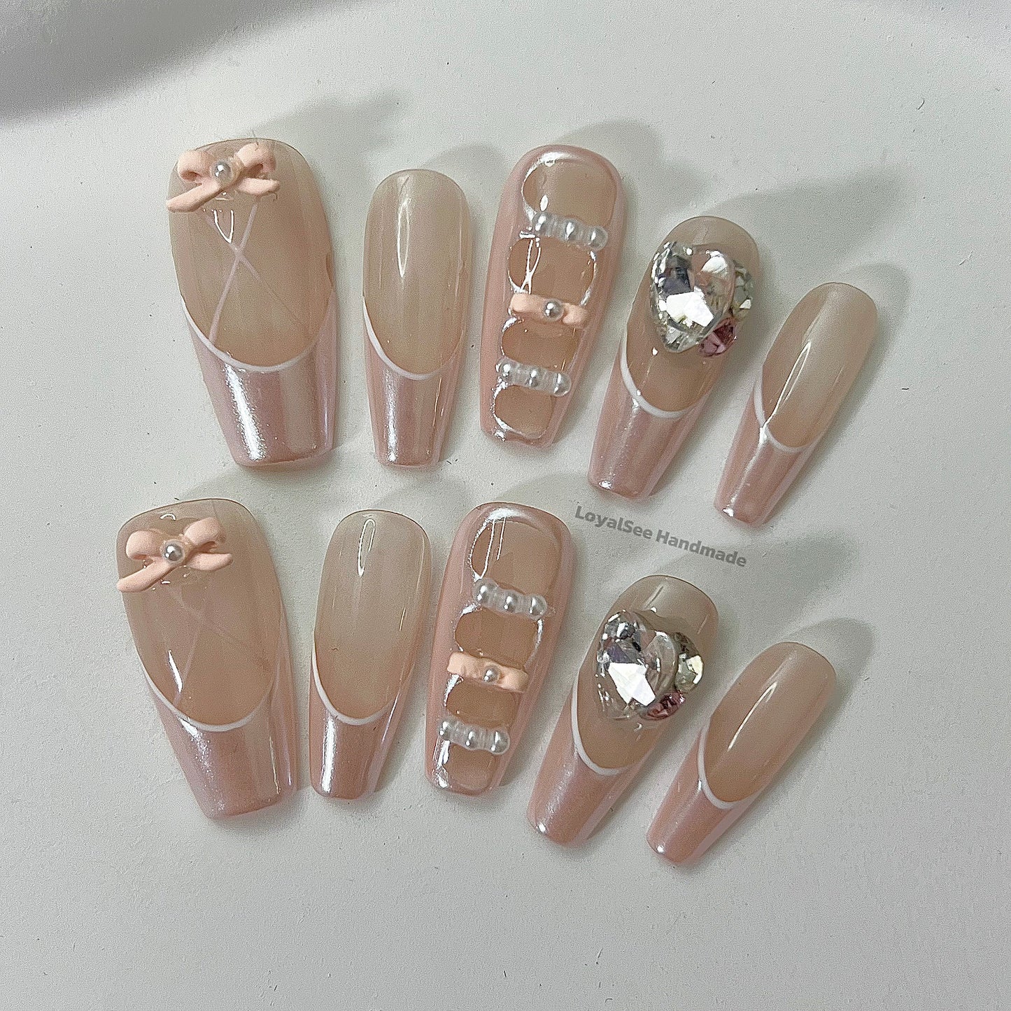 H40 French Girl Handmade Nail