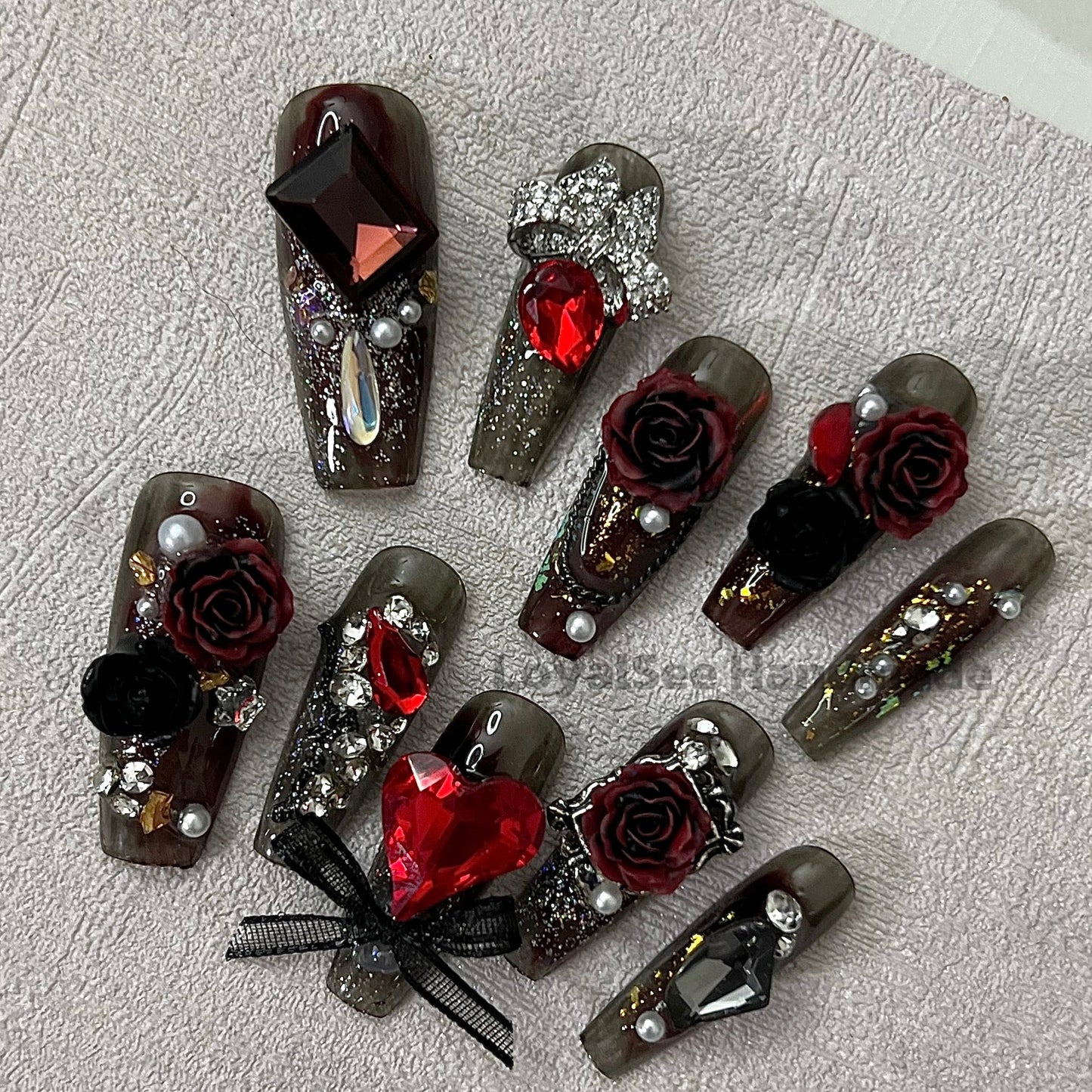 H56 Black Girl Handmade Nail