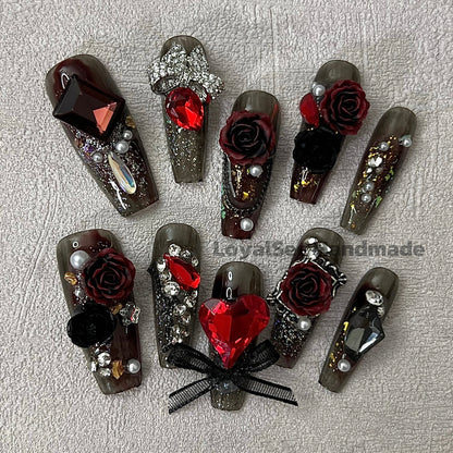 H56 Black Girl Handmade Nail