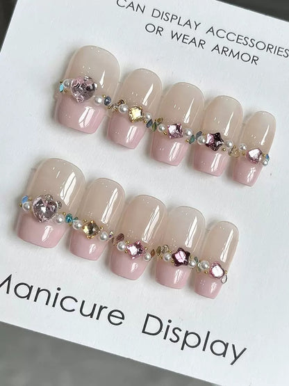 Pinky French Handmade Nails LSW25