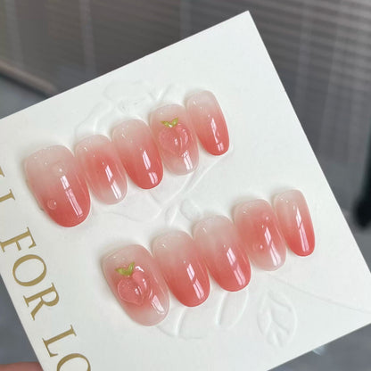 Peach Peach Handmade Nails LSW12