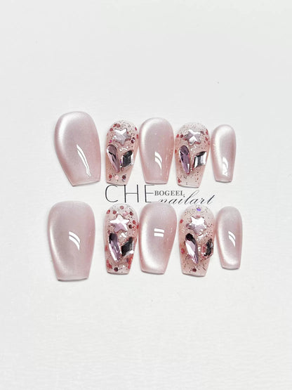 Pinky Eye Handmade Nails LSW37