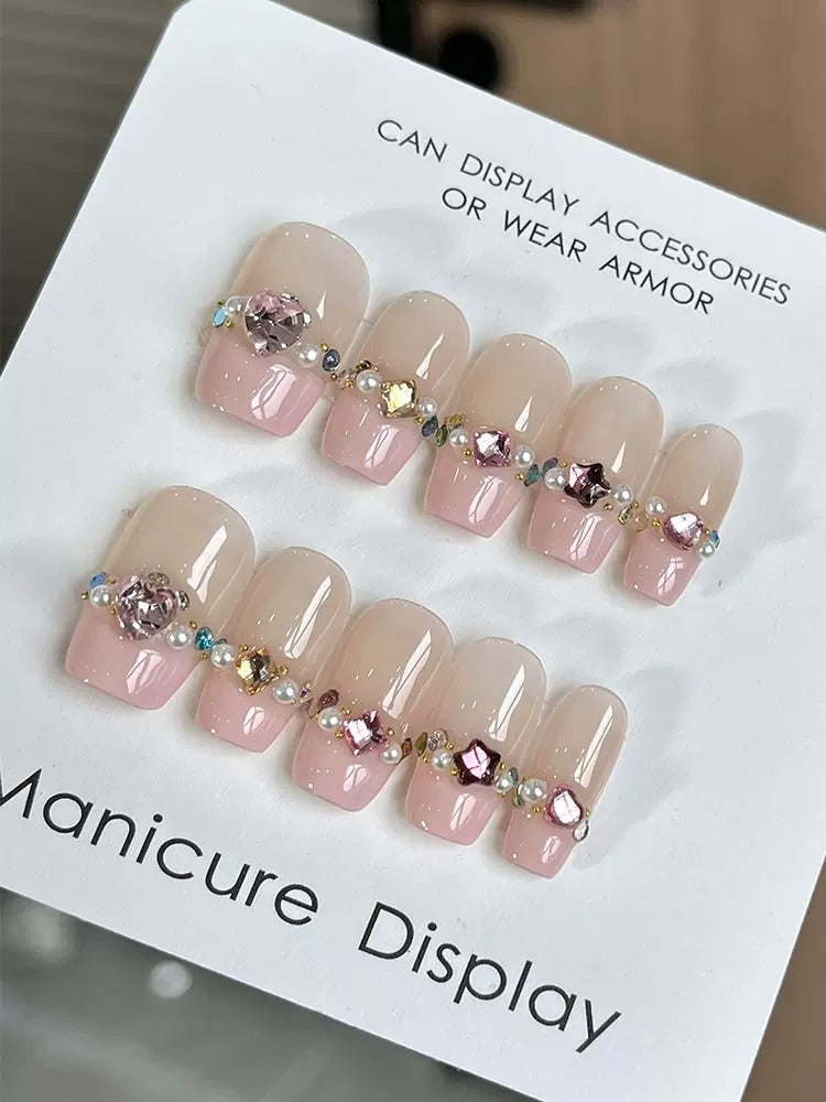 Pinky French Handmade Nails LSW25