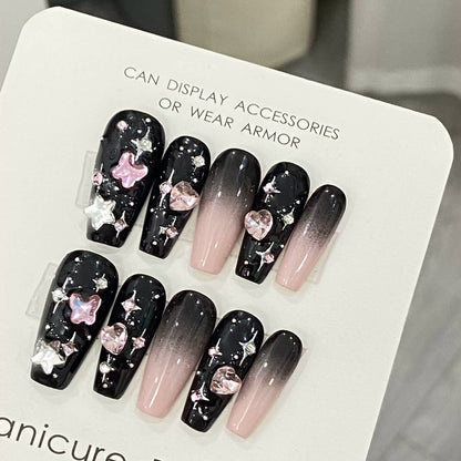 Black Story Handmade Nails LSW14