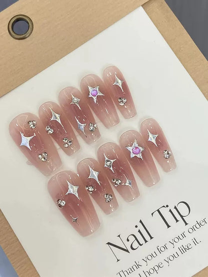 Pink Star Handmade Nails LSW19