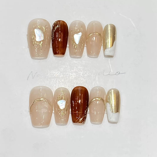 Fall Story Handmade Nails LSW29