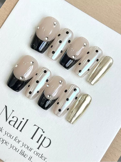 Classic French Handmade Nails LSW26