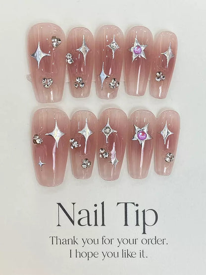 Pink Star Handmade Nails LSW19