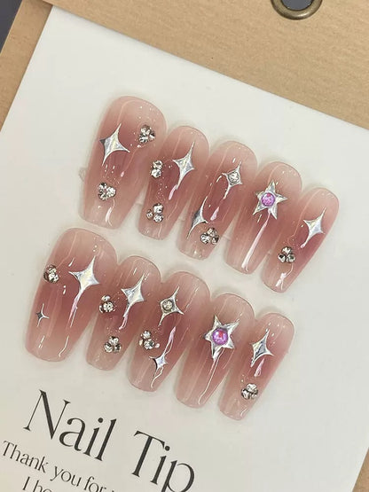 Pink Star Handmade Nails LSW19