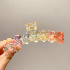 Peach Bear Hair Claw