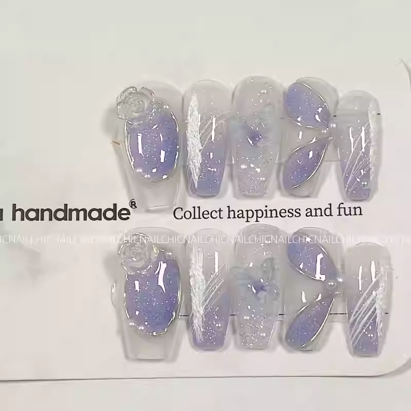 LSO14 Sea FlowersHandmade Nail