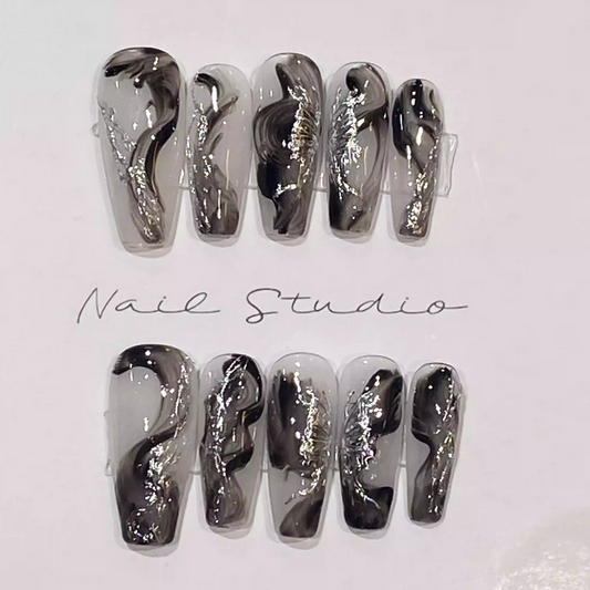 LSO3 Black RiverHandmade Nail